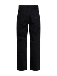 Jacquemus Men Black The Straight De-Nîmes Washed Denim Jeans