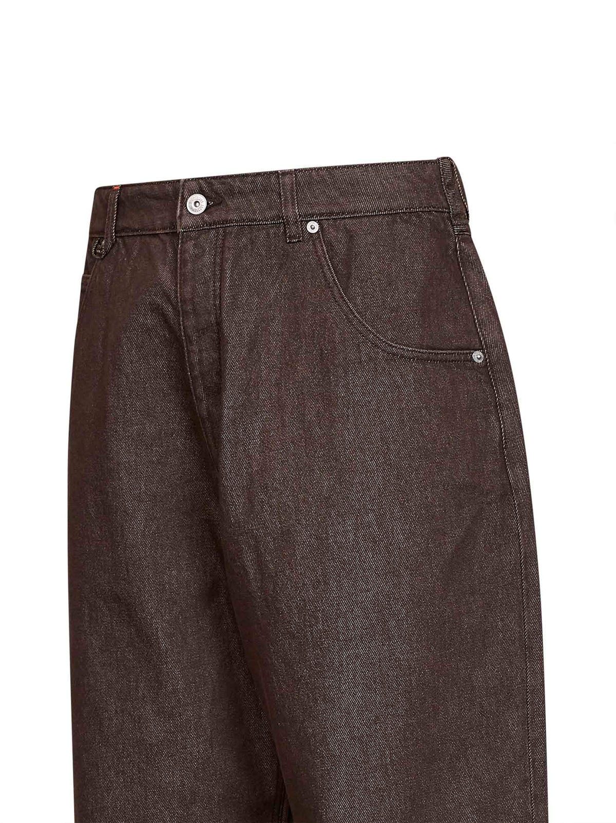 Jacquemus Men Brown The De-Nîmes Denim Tempo Curved-Leg Jeans