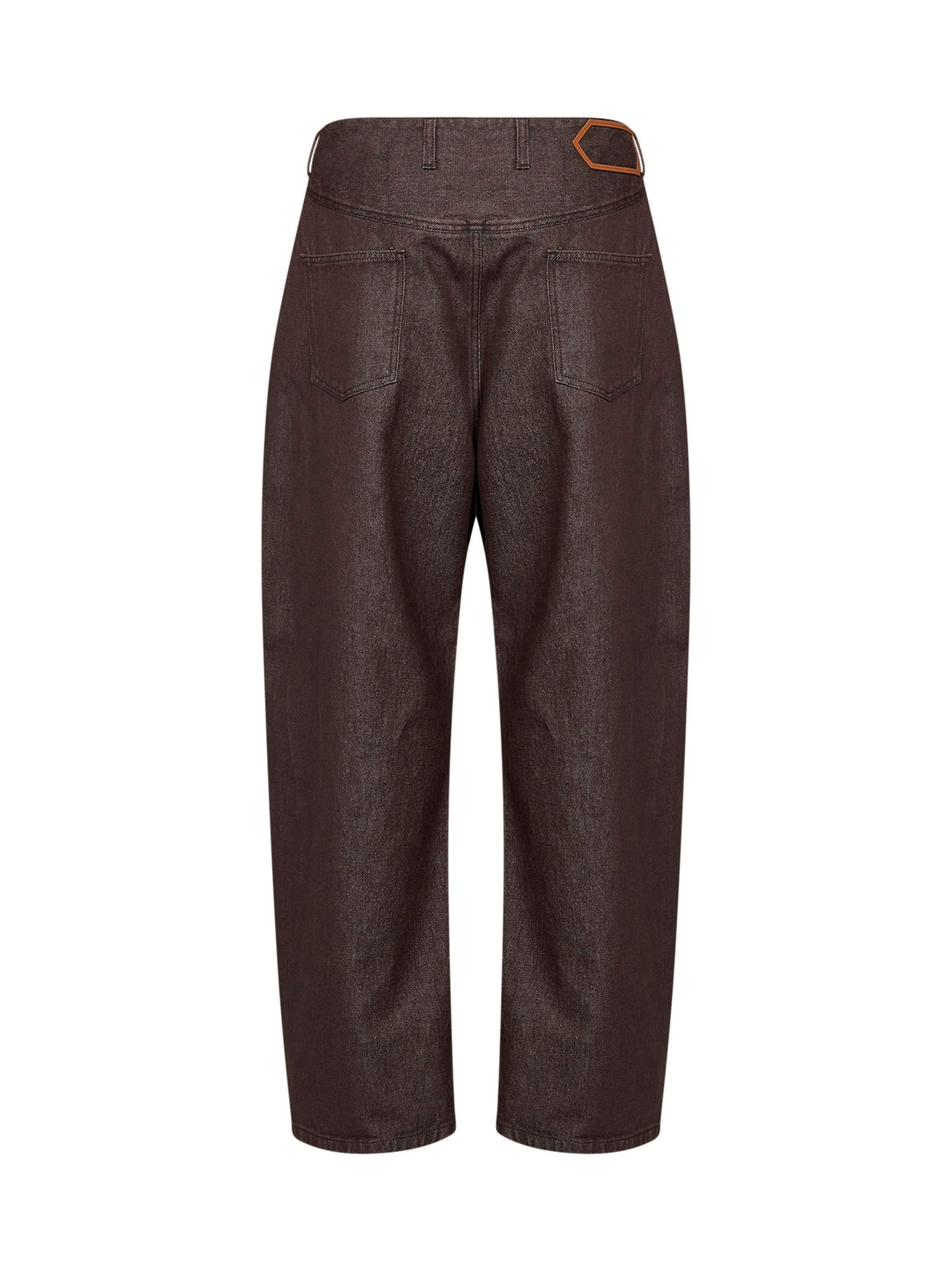 Jacquemus Men Brown The De-Nîmes Denim Tempo Curved-Leg Jeans