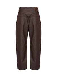 Jacquemus Men Brown The De-Nîmes Denim Tempo Curved-Leg Jeans
