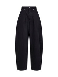 Jacquemus Women Black The Ovalo De-Nîmes Denim Jeans