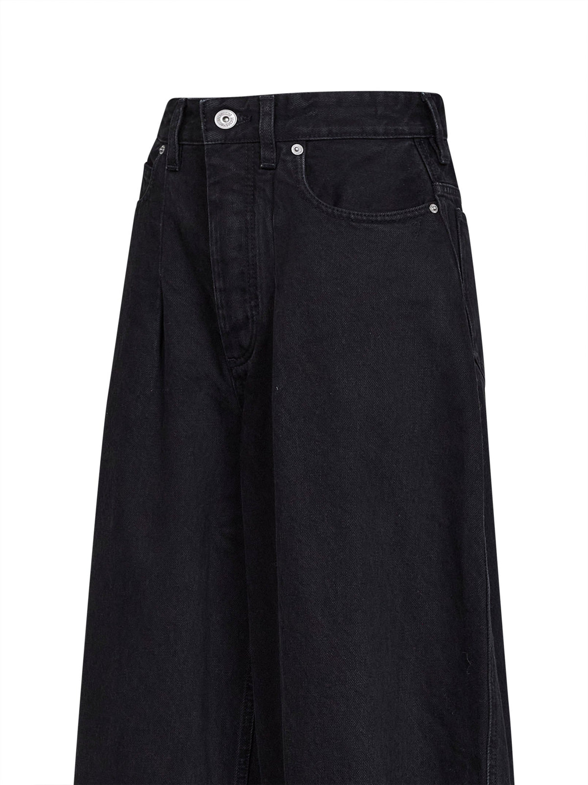 Jacquemus Women Black The Ovalo De-Nîmes Denim Jeans