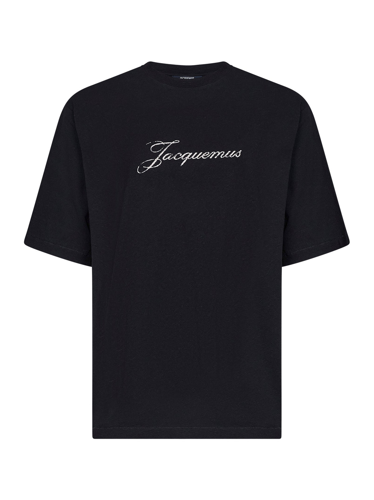 Jacquemus Women Black Jersey The Jacquemus Logo-Printed T-Shirt
