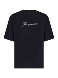 Jacquemus Women Black Jersey The Jacquemus Logo-Printed T-Shirt