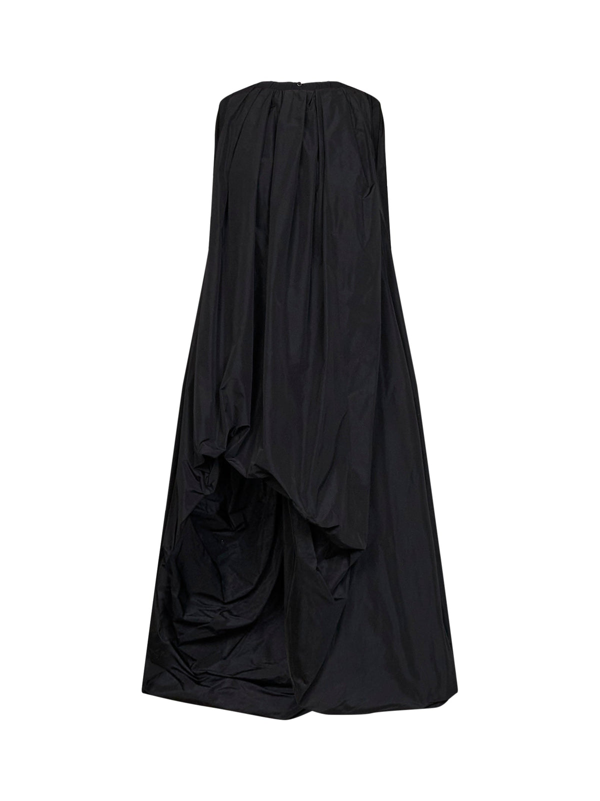 Jil Sander Women Black Technical Faille Asymmetric Midi Dress