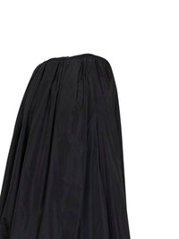 Jil Sander Women Black Technical Faille Asymmetric Midi Dress