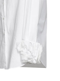 Jil Sander Women Optic White Cotton Shirt With Multi-Layered Cuffs