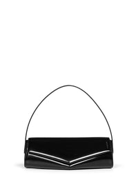 Jil Sander Women Black Kante Flap Shoulder Shoulder Bag