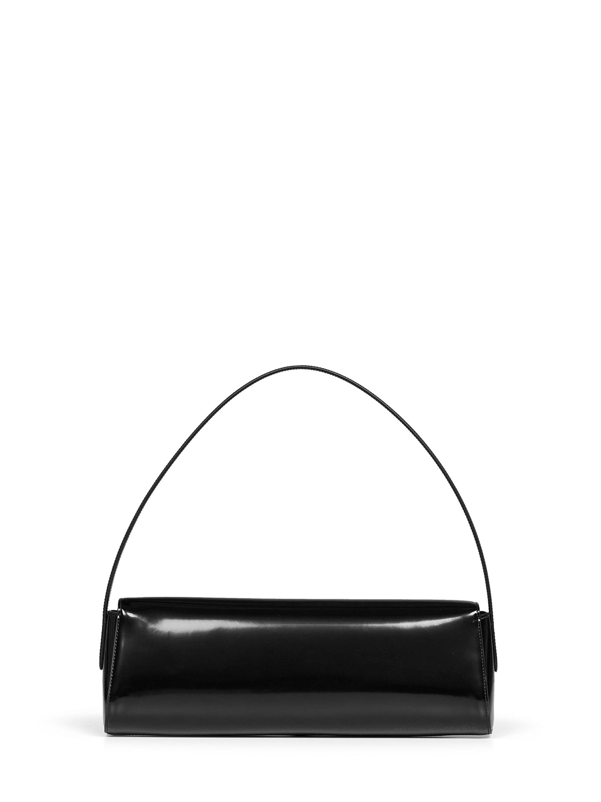 Jil Sander Women Black Kante Flap Shoulder Shoulder Bag