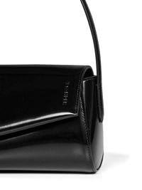 Jil Sander Women Black Kante Flap Shoulder Shoulder Bag