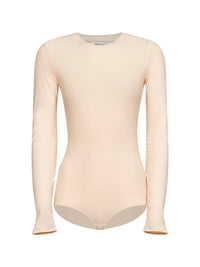 Maison Margiela Women Almond Technical Jersey Bodysuit