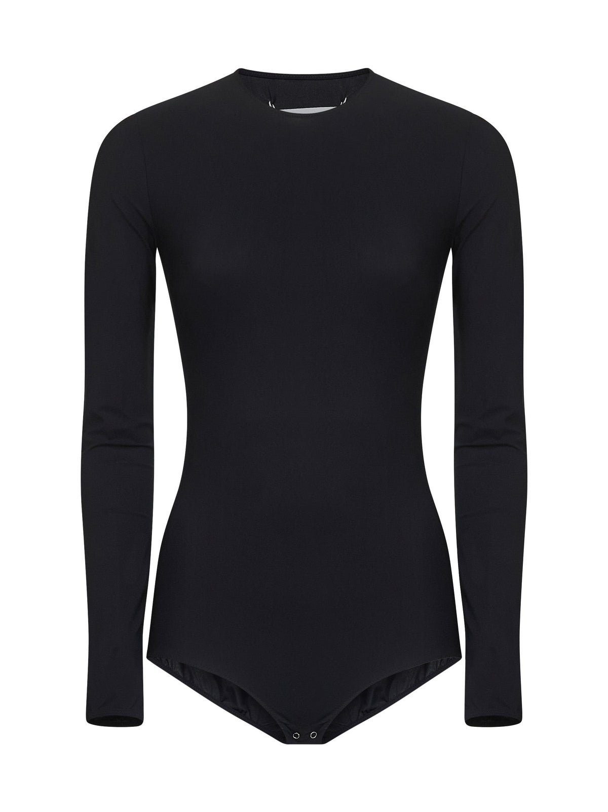 Maison Margiela Women Black Technical Jersey Bodysuit