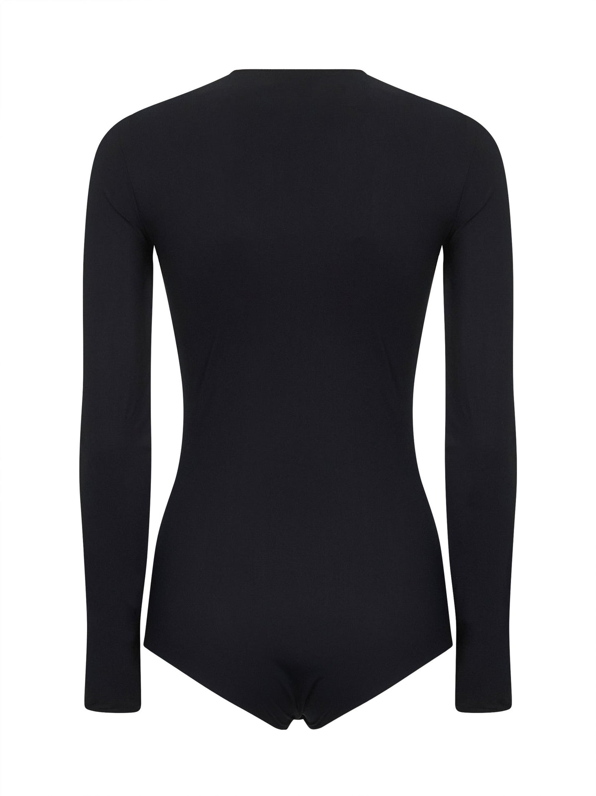 Maison Margiela Women Black Technical Jersey Bodysuit