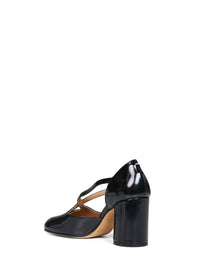 Maison Margiela Women Black Glossy Leather Tabi Pumps