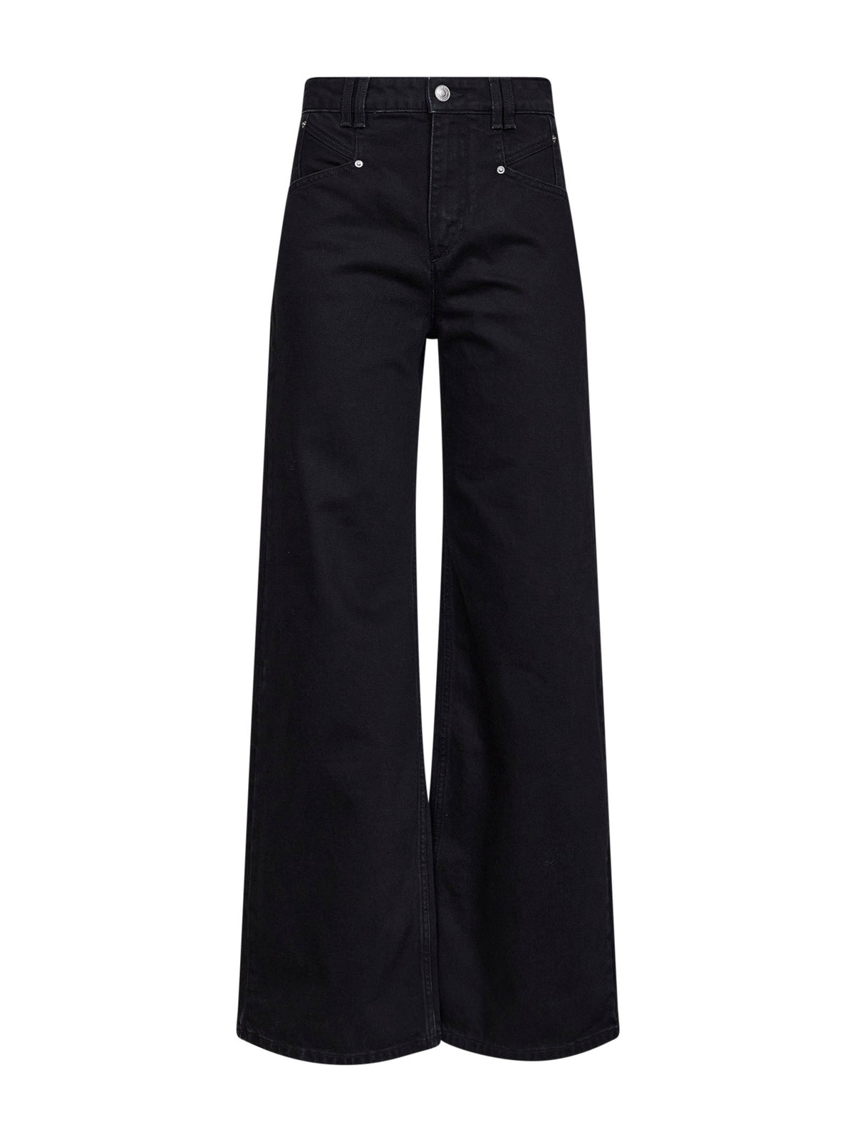 Marant Etoile Women Black Cotton Denim Lemony Jeans