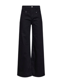 Marant Etoile Women Black Cotton Denim Lemony Jeans