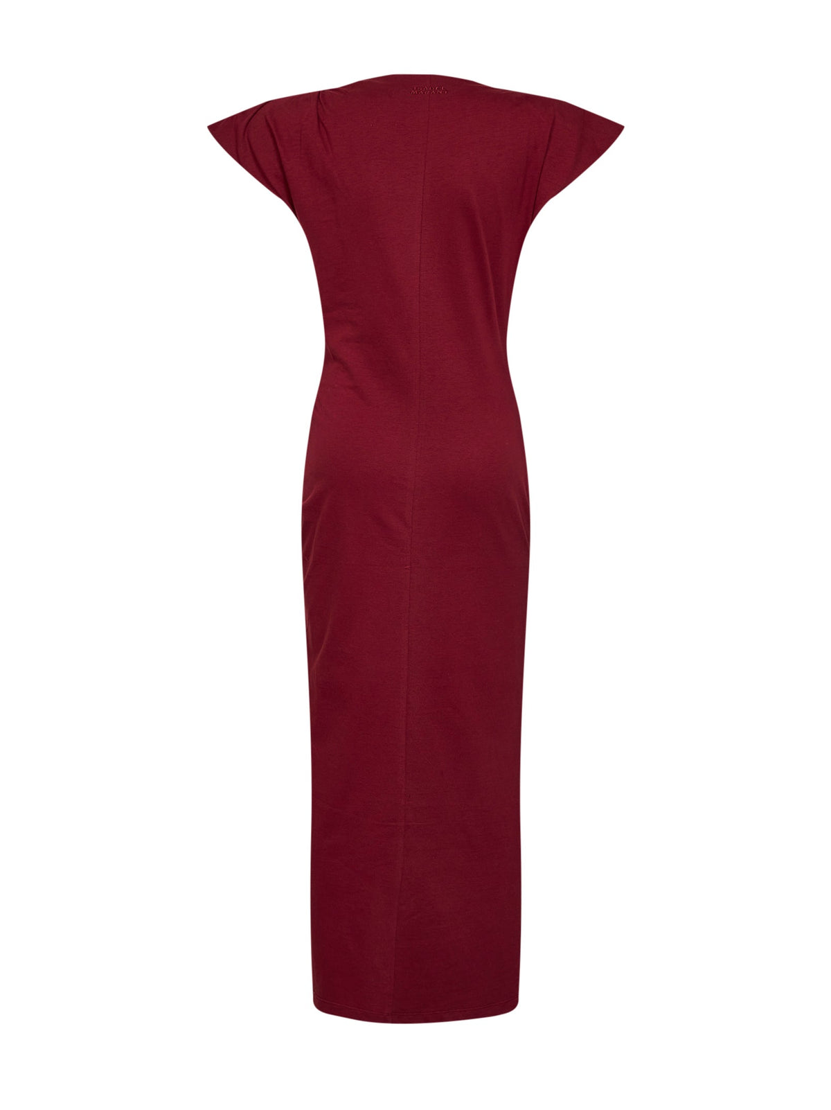 Marant Etoile Women Dark Burgundy Cotton Jersey Nadela Long Dress