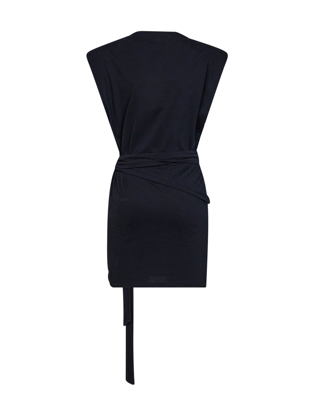 Marant Etoile Women Black Jersey Marielle Draped Mini Dress