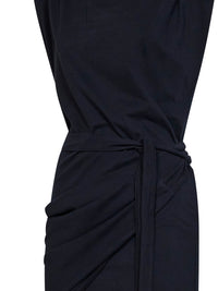 Marant Etoile Women Black Jersey Marielle Draped Mini Dress