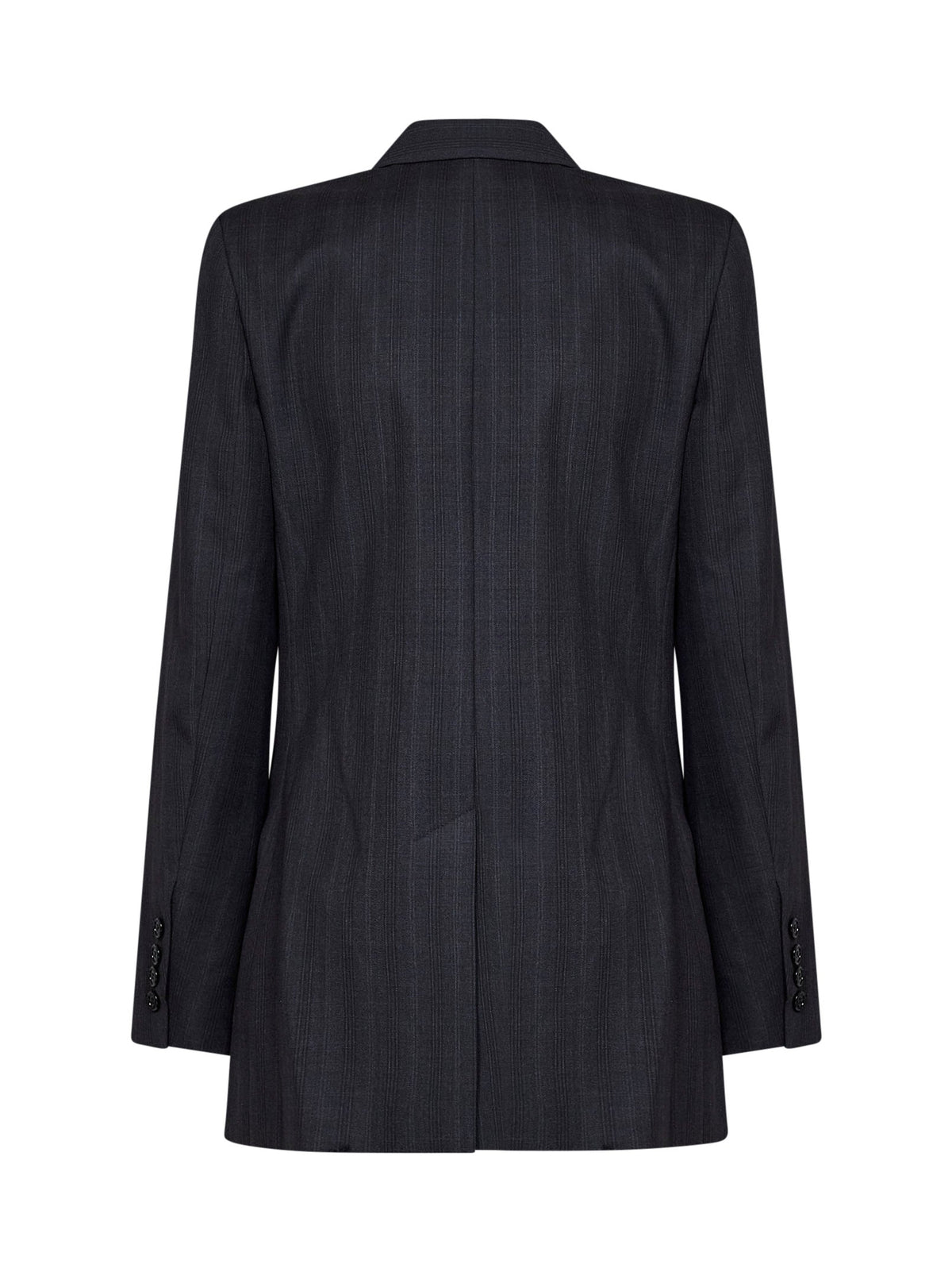 Marant Etoile Women Dark Anthracite Check Stretch Wool Jevima Double-Breasted Blazer