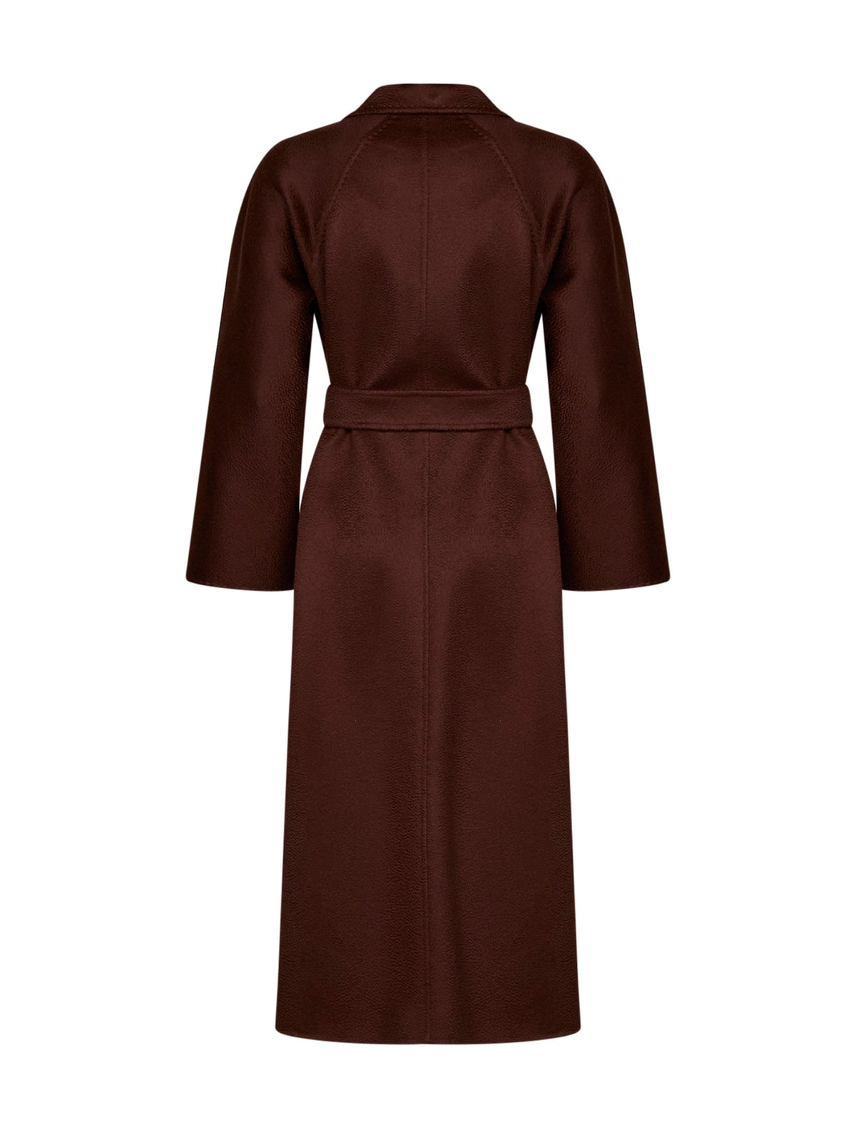 Max Mara Women Burgundy Ludmilla Icon Coat Belted Wrap Coat