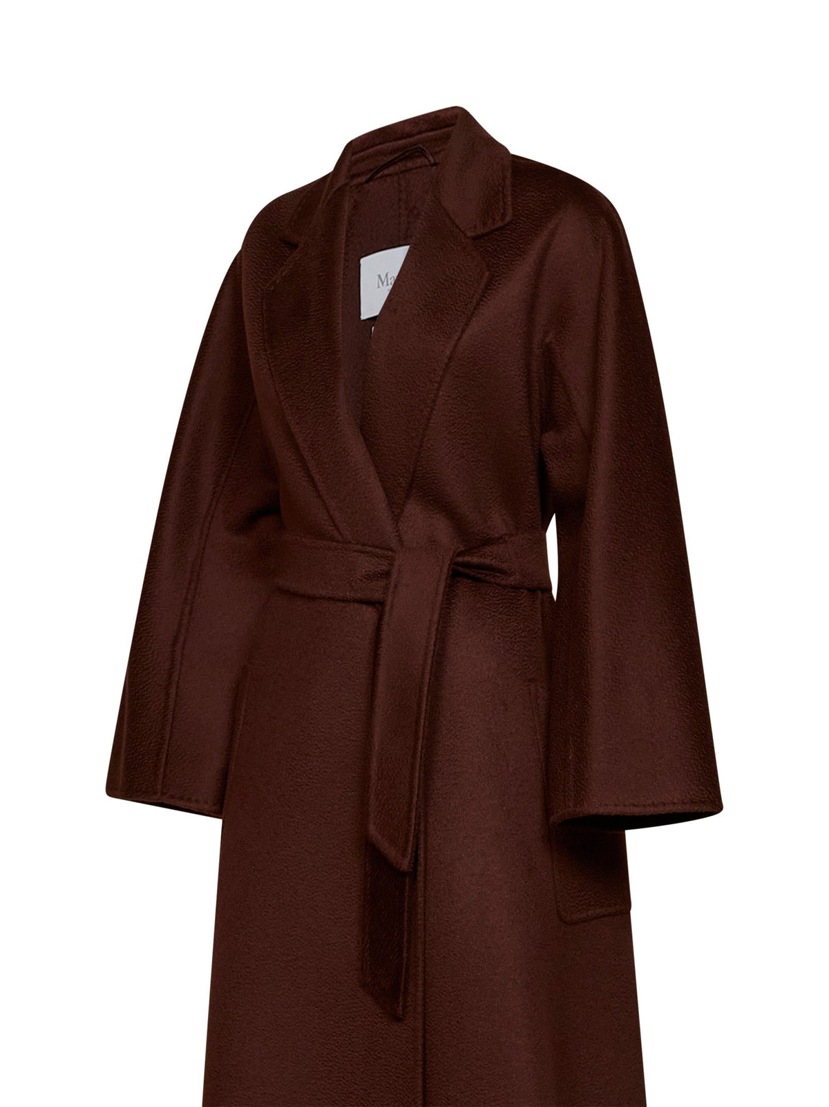 Max Mara Women Burgundy Ludmilla Icon Coat Belted Wrap Coat