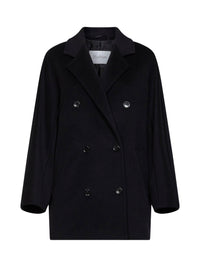 Max Mara Women Black 101801 Icon Coat Short Rebus Coat