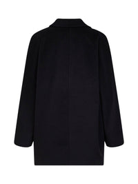 Max Mara Women Black 101801 Icon Coat Short Rebus Coat