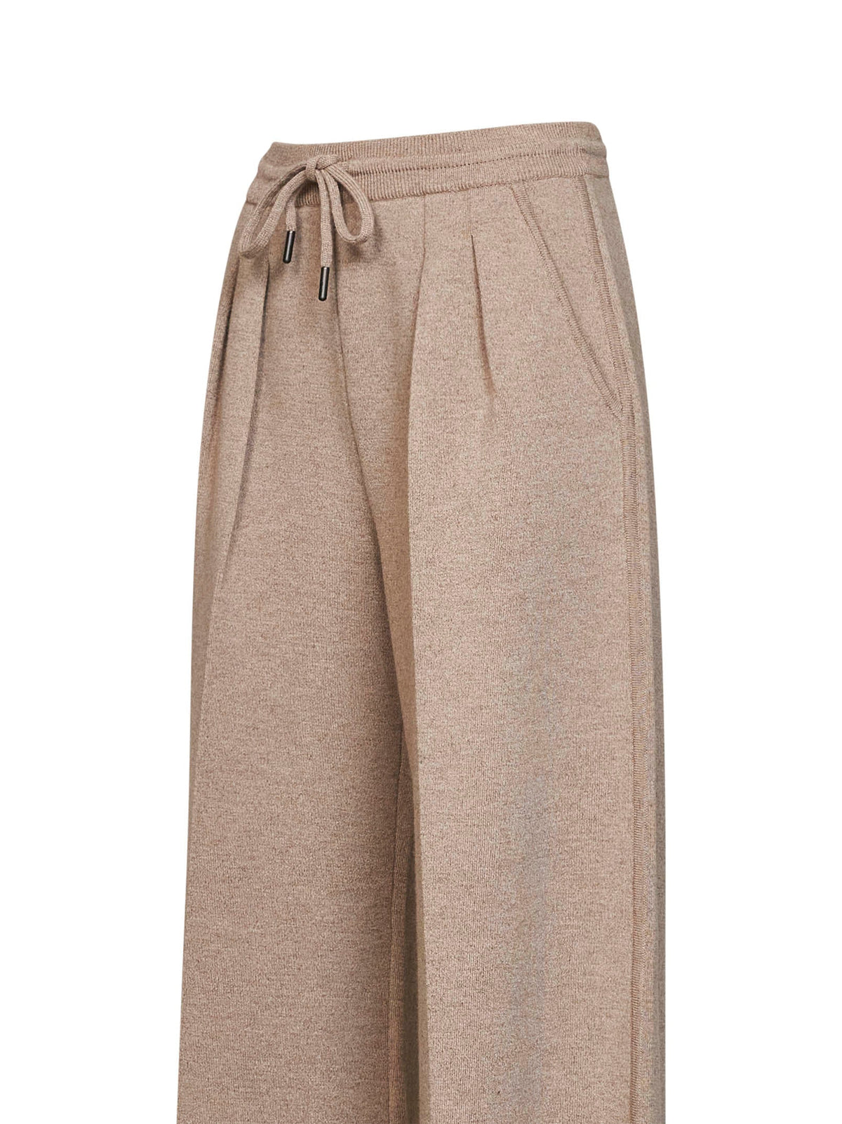 Max Mara Women Beige Mxsfunale Wide-Leg Trousers