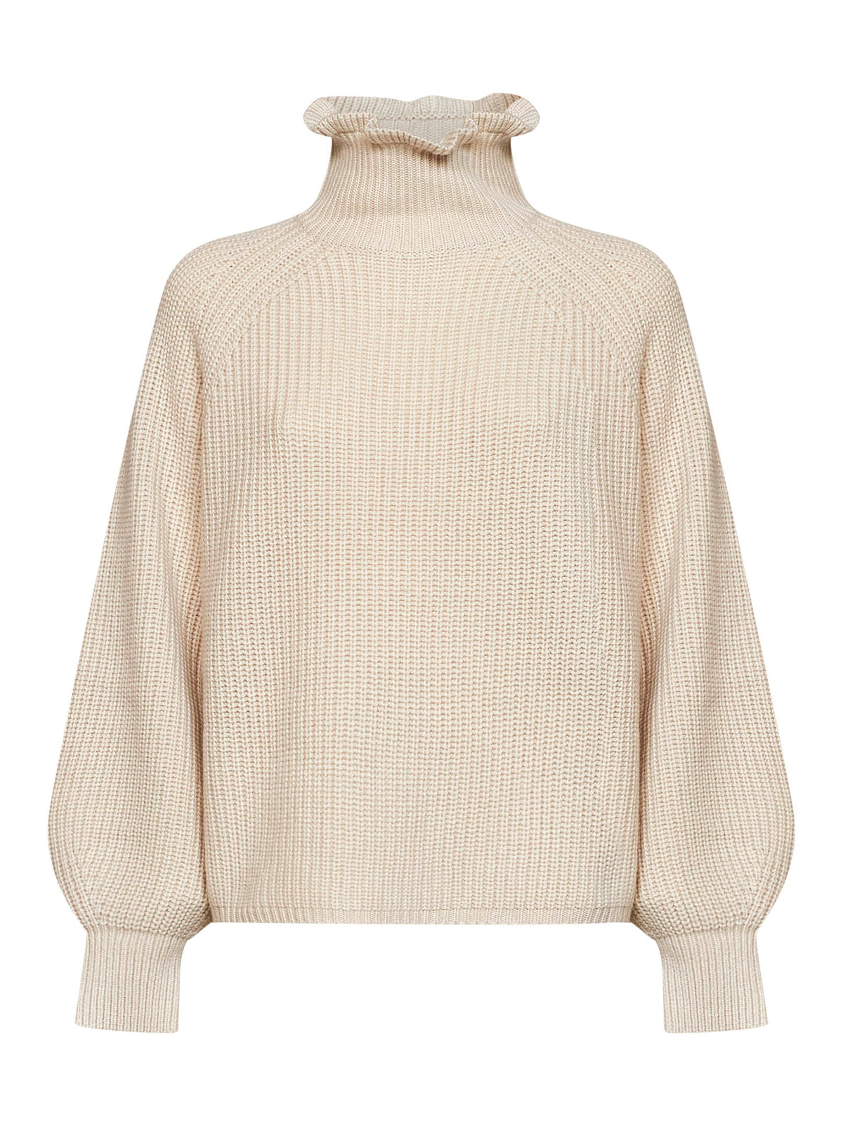 Max Mara Women Oatmeal Wool And Cashmere Knit Mxmpontile Wide Sweater
