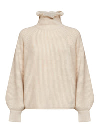 Max Mara Women Oatmeal Wool And Cashmere Knit Mxmpontile Wide Sweater