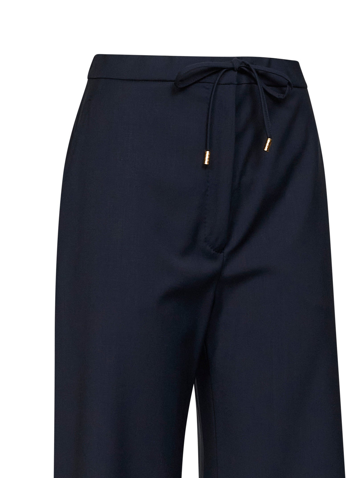 Max Mara Studio Women Blue Mstcrisma Wide-Leg Trousers