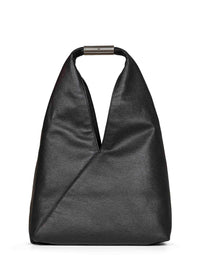 Mm6 Women Black Japanese Medium Bag Jewel Handle Classic Tote