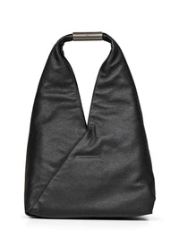 Mm6 Women Black Japanese Medium Bag Jewel Handle Classic Tote
