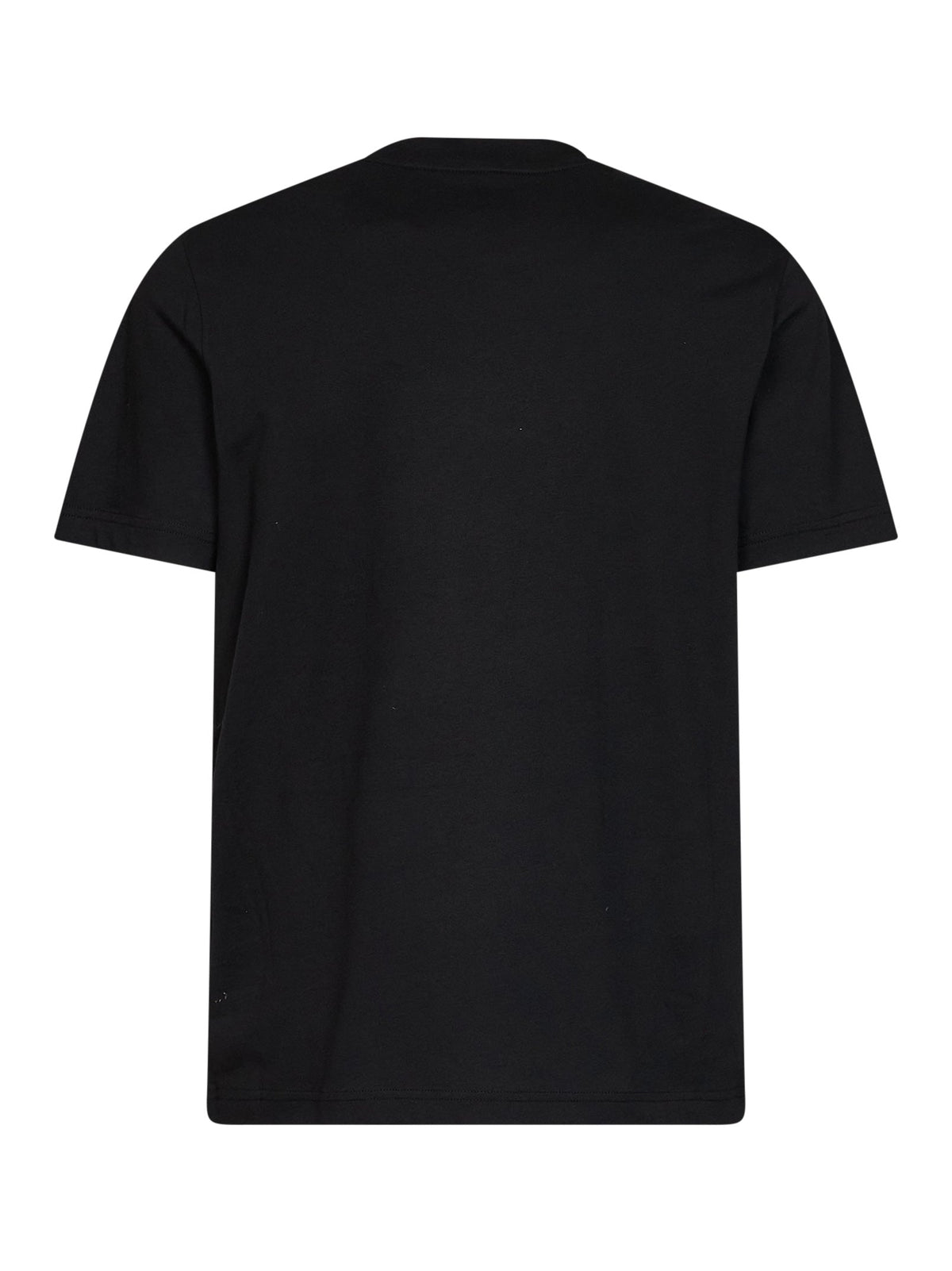 Moncler Men Black Cotton Jersey T-Shirt With Logo