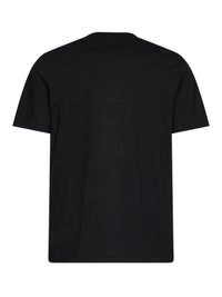 Moncler Men Black Cotton Jersey T-Shirt With Logo
