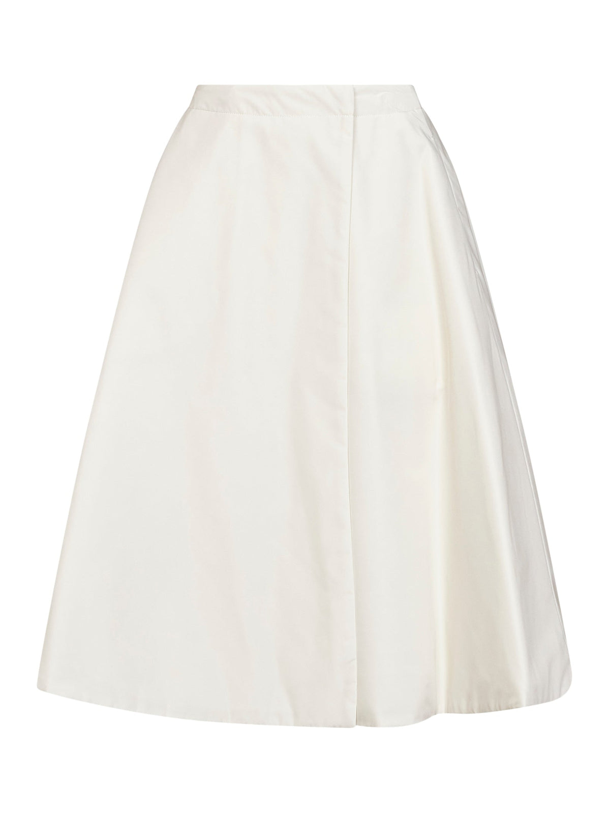 Moncler Women Natural Nylon Flared Midi Wrap Skirt