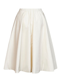 Moncler Women Natural Nylon Flared Midi Wrap Skirt
