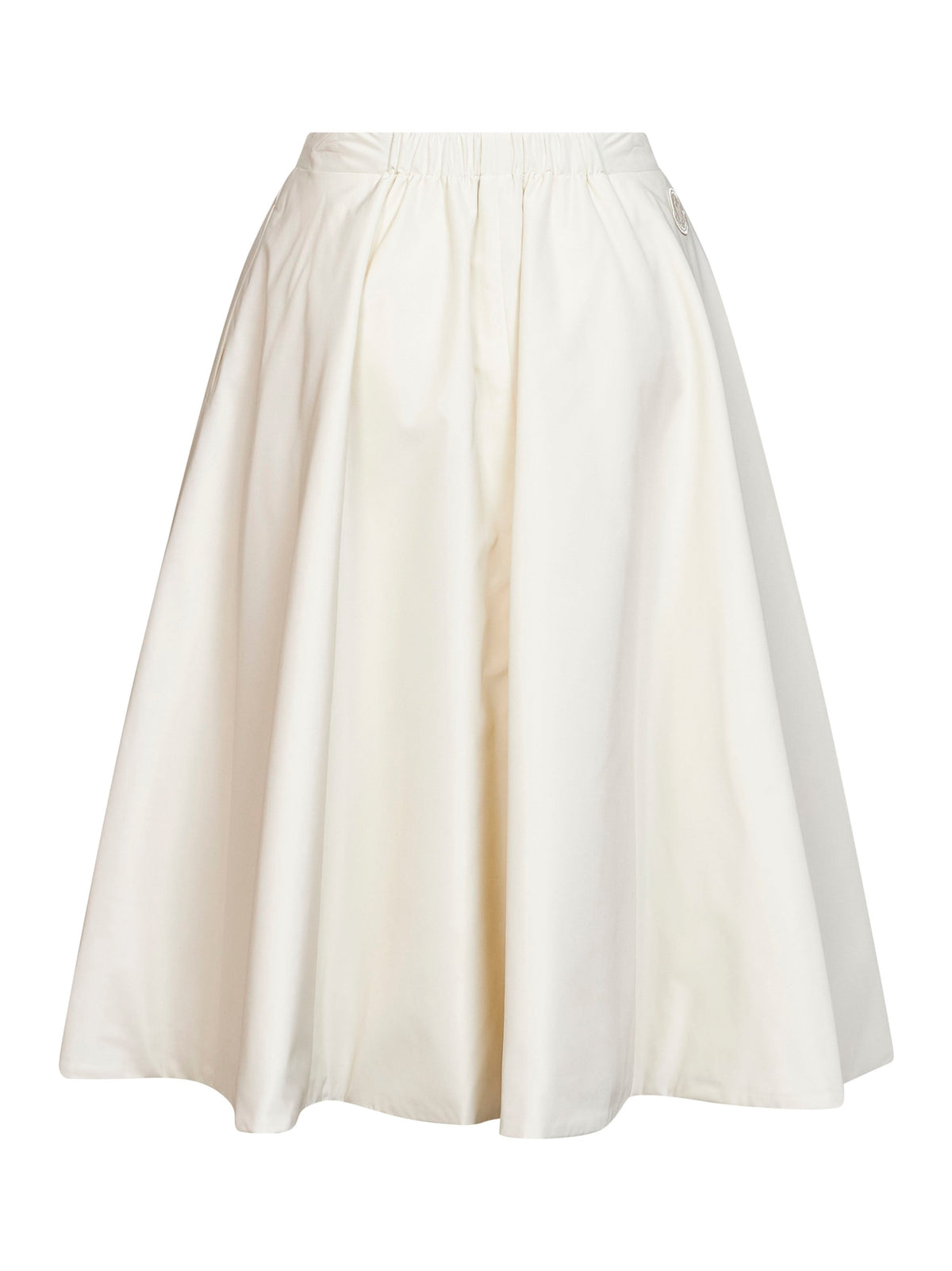Moncler Women Natural Nylon Flared Midi Wrap Skirt