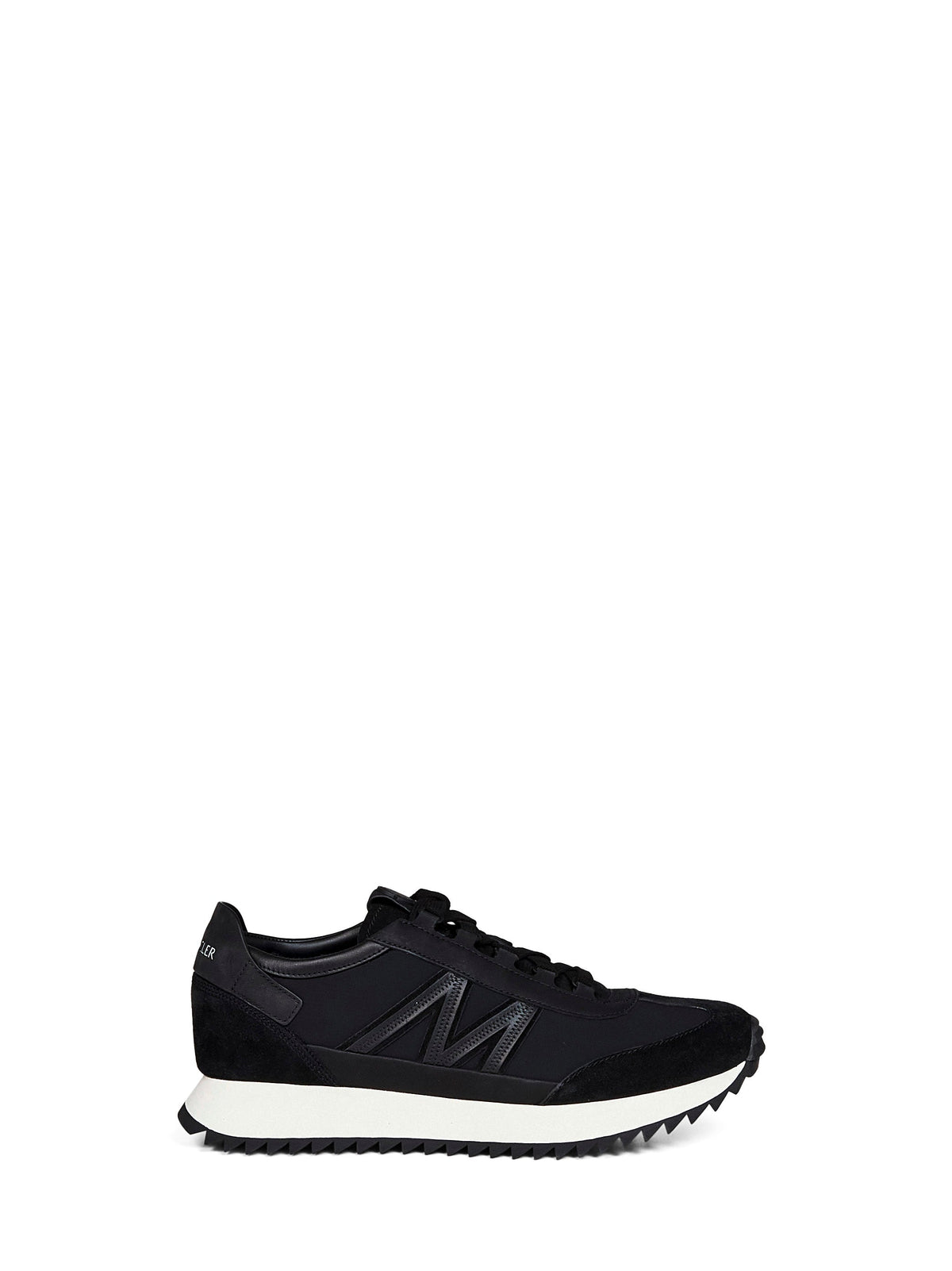 Moncler Men Black Suede And Nubuck Pacey2 Sneakers