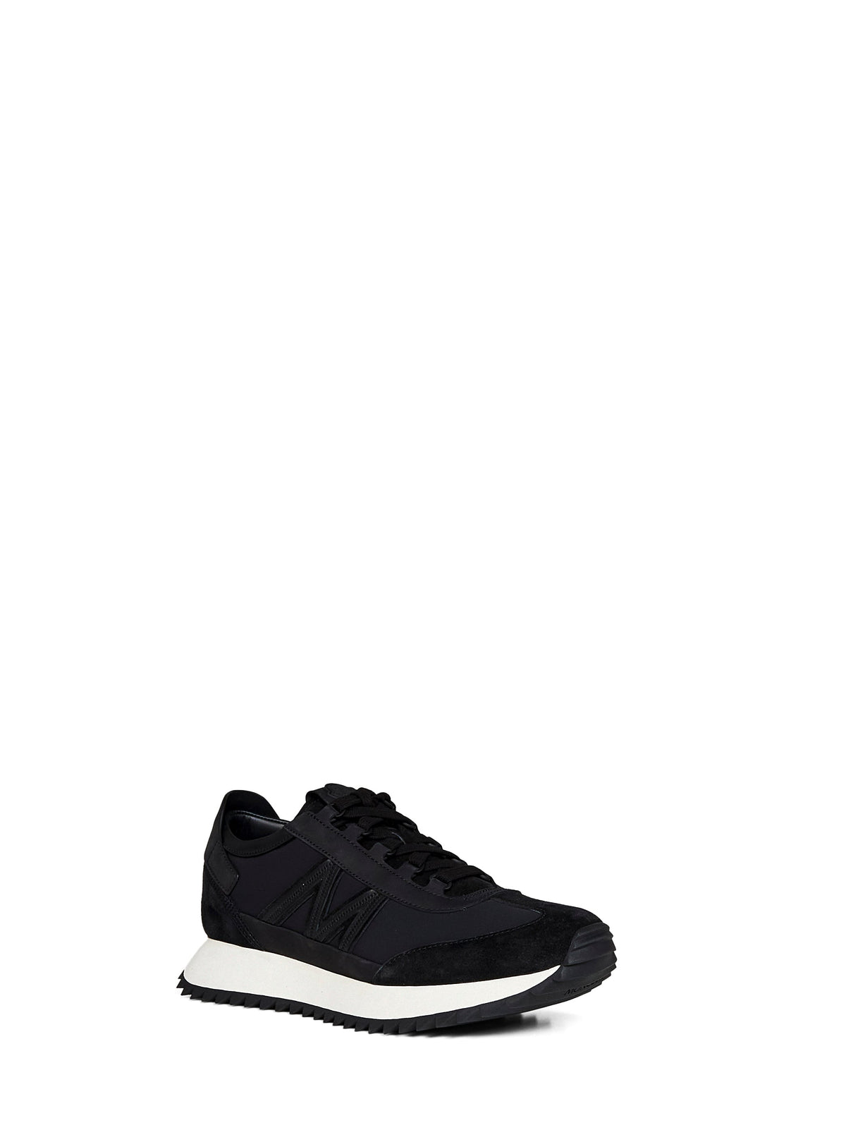 Moncler Men Black Suede And Nubuck Pacey2 Sneakers