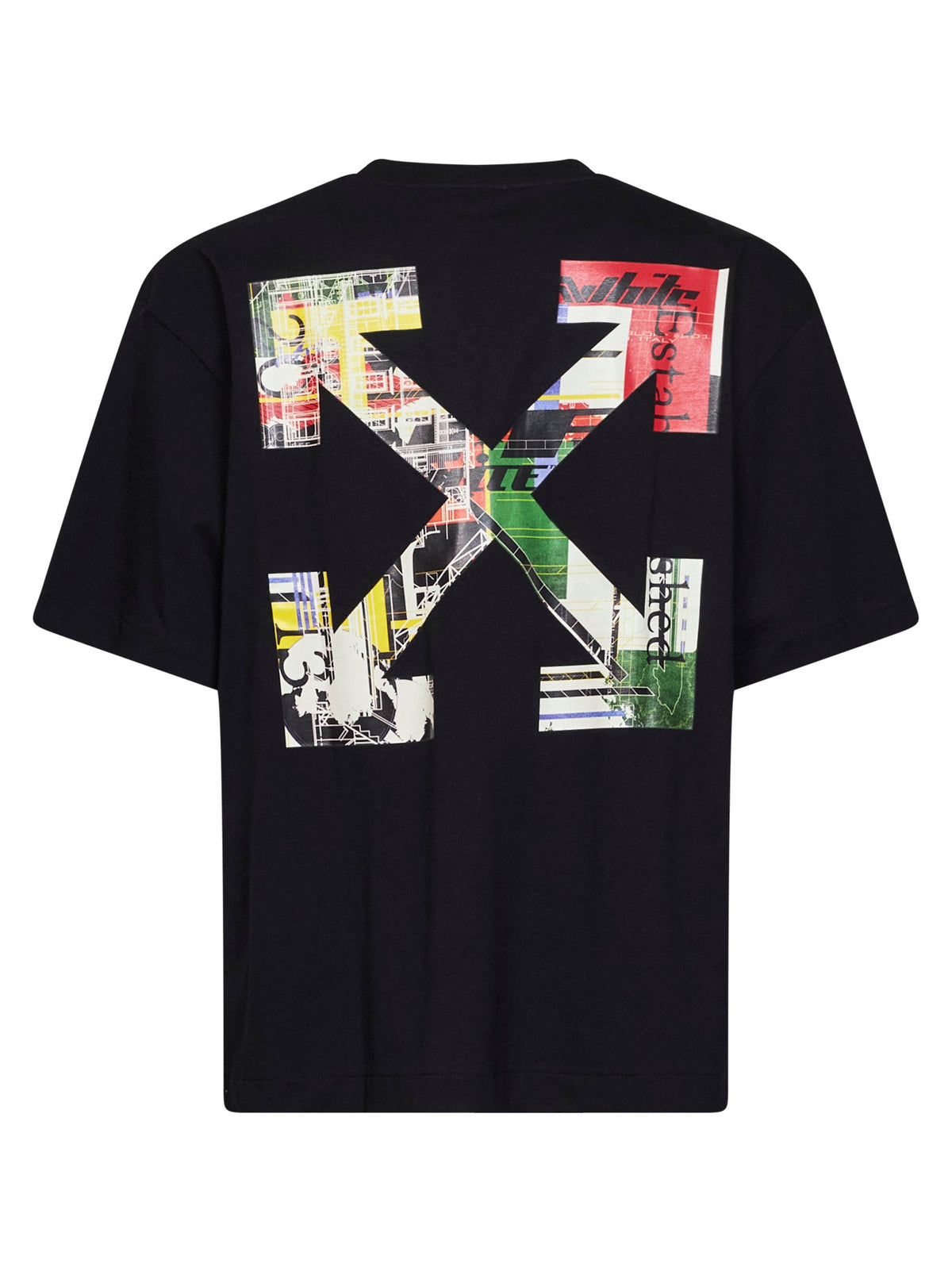 Off White Men Black Jersey Industrial Arrow Skate T-Shirt