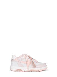 Off White Women White And Pink Out Of Office Sneakers