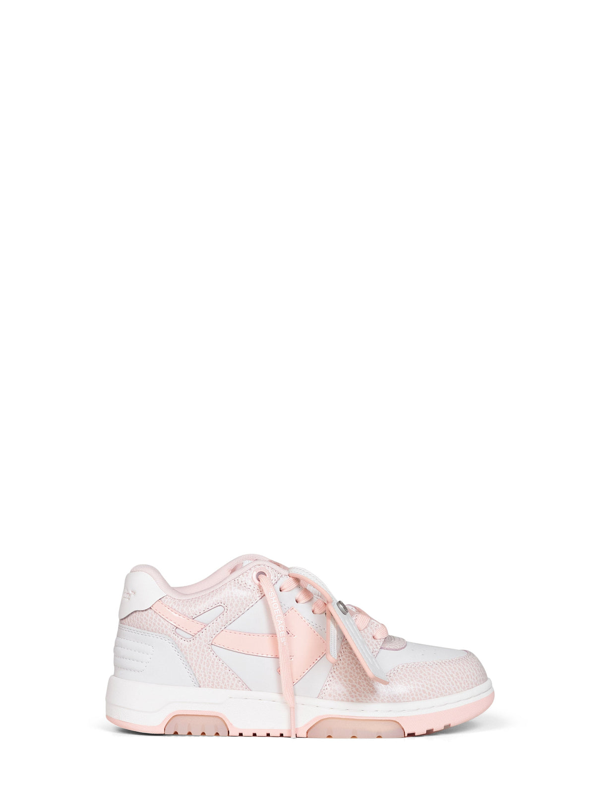 Off White Women White And Pink Out Of Office Sneakers