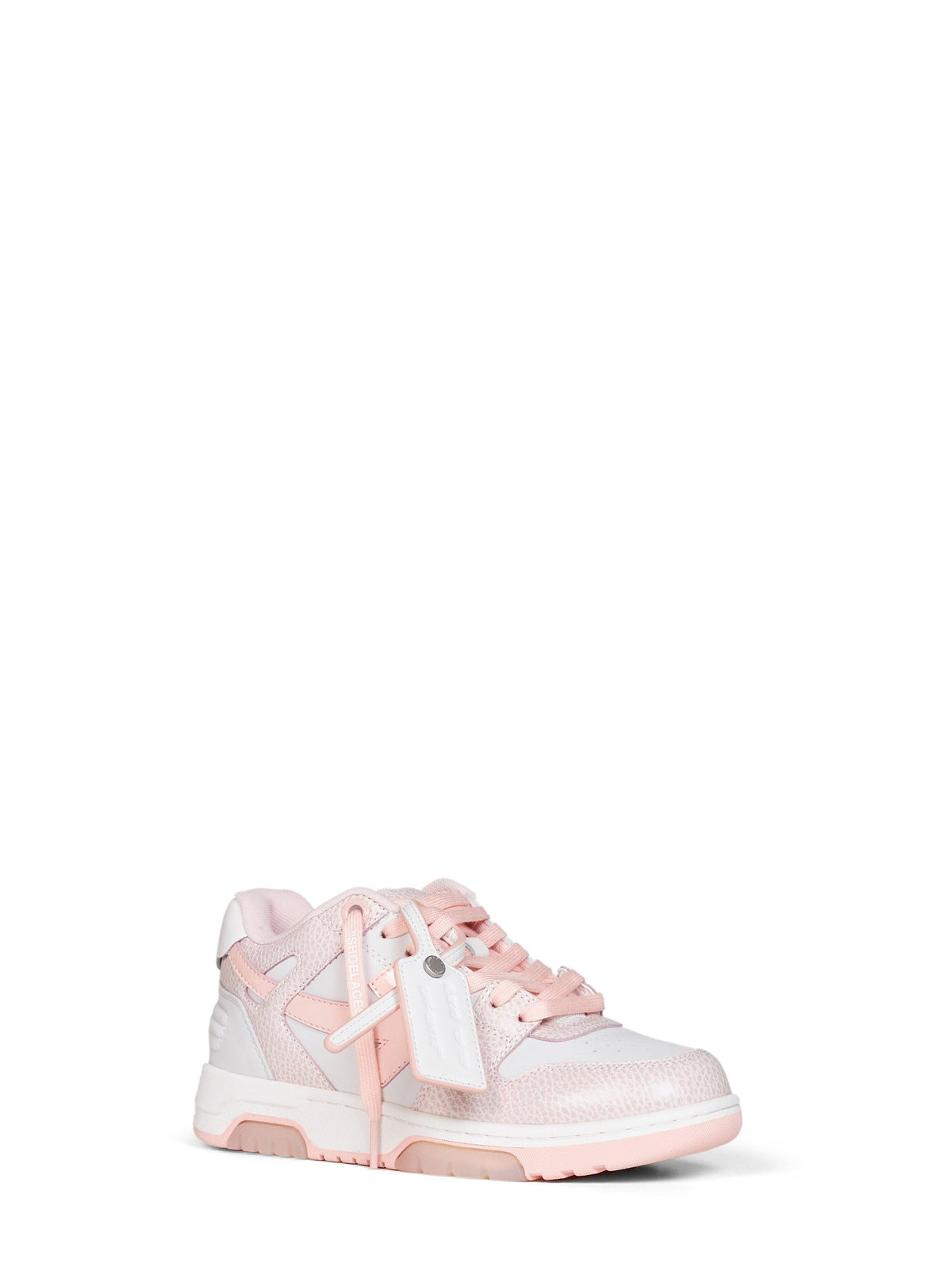 Off White Women White And Pink Out Of Office Sneakers