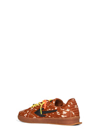 Off White Men Brown Printed Calf Hair End Of Play Sneakers