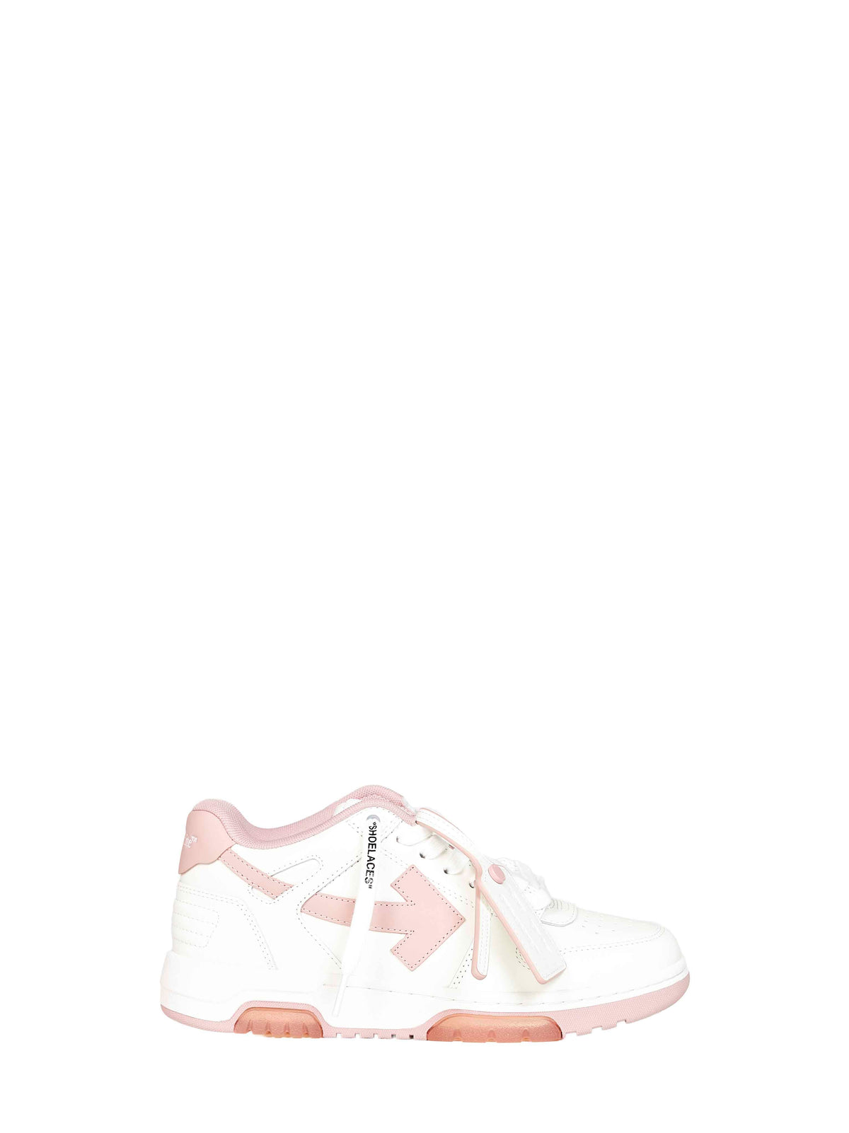 Off White Women White And Pink Out Of Office Sneakers