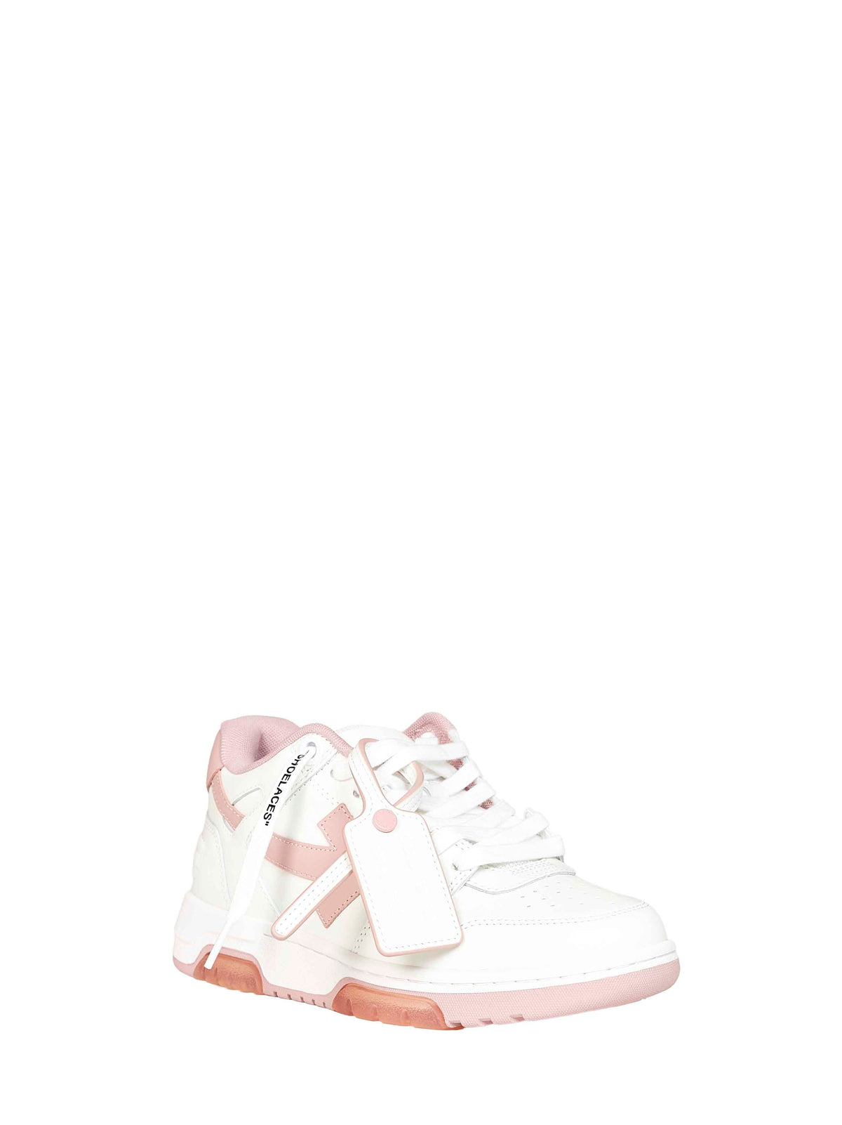 Off White Women White And Pink Out Of Office Sneakers