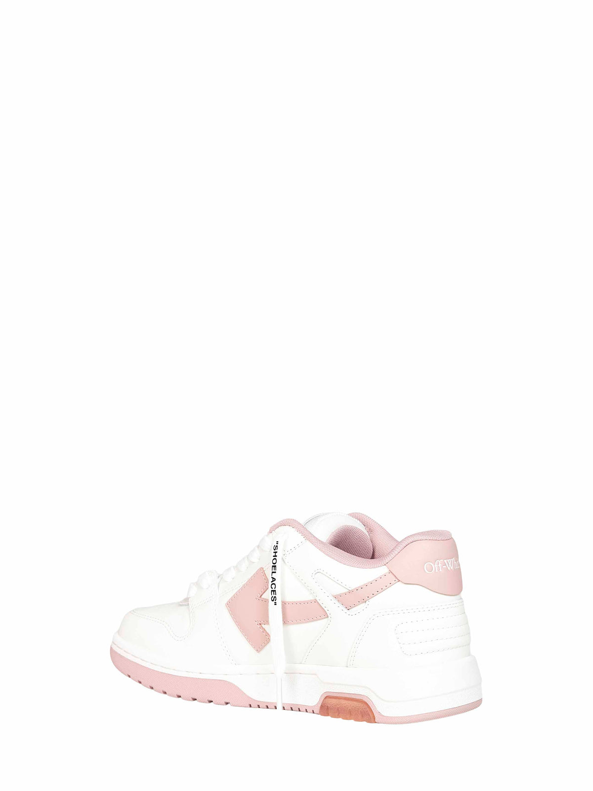 Off White Women White And Pink Out Of Office Sneakers