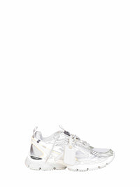 Off White Women Grey And Silver Be Right Back Sneakers